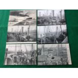 Approximately 81 old postcards of Yorkshire, including the six printed cards in our first photo of