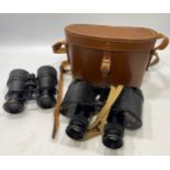A pair of WWII binoculars by Taylor-Hobson, O S 420 MA Bino Prism No. 2 Mark III No. 297842, dated
