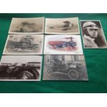 Around 70 postcards and a scrapbook mainly of transport and exhibition interest. The lot includes