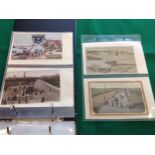 A small album containing approximately 100 postcards ' modern and standard size ' of which more than