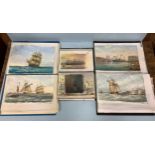 A good collection of approximately 120 unframed works by Portsmouth artist David E. Beer,