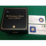 The Presidential Medals (stamp and coins) Collection of 1983 ' 40 covers with coins and