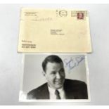 Frank Sinatra Autograph: A signed 5x7" monochrome head and shoulders photograph, 'Sincerely, Frank