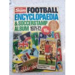 The Sun Football Encyclopaedia & Soccerstamp Album 1971-71- complete-lightly mounted mint stamps