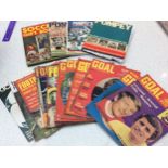 Small collection of Charlie Buchan's magazines, Goal and World Cup Goal magazine 1960s, together