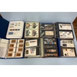 Eight GB albums including an album of stamp booklets which appear complete including 1st class