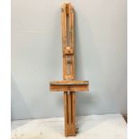 Patricia Starkey's adjustable beechwood easel, 157cm tall