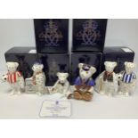 Six Royal Crown Derby bears comprising 'Arthur' limited edition 156/950, with certificate, '