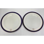 A pair of White Star Line, Spode Copeland's China, Stonier & Co Ltd, Liverpool a la carte dinner