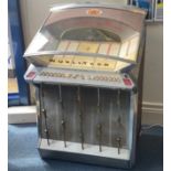 A Wurlitzer 2504 Jukebox circa 1961, coin operated to take US and Netherlands coins (supplied),