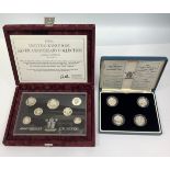 A 1996 Royal Mint United Kingdom Silver Anniversary Collection, in original fitted box with