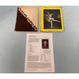 Margot Fonteyn Camera Studies by Gordon Anthony, signed by Margot Fonteyn, together with a book on