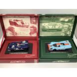 Two Fly slot car cars from the Steve McQueen collection including Porsche 917 K and a Porsche 908