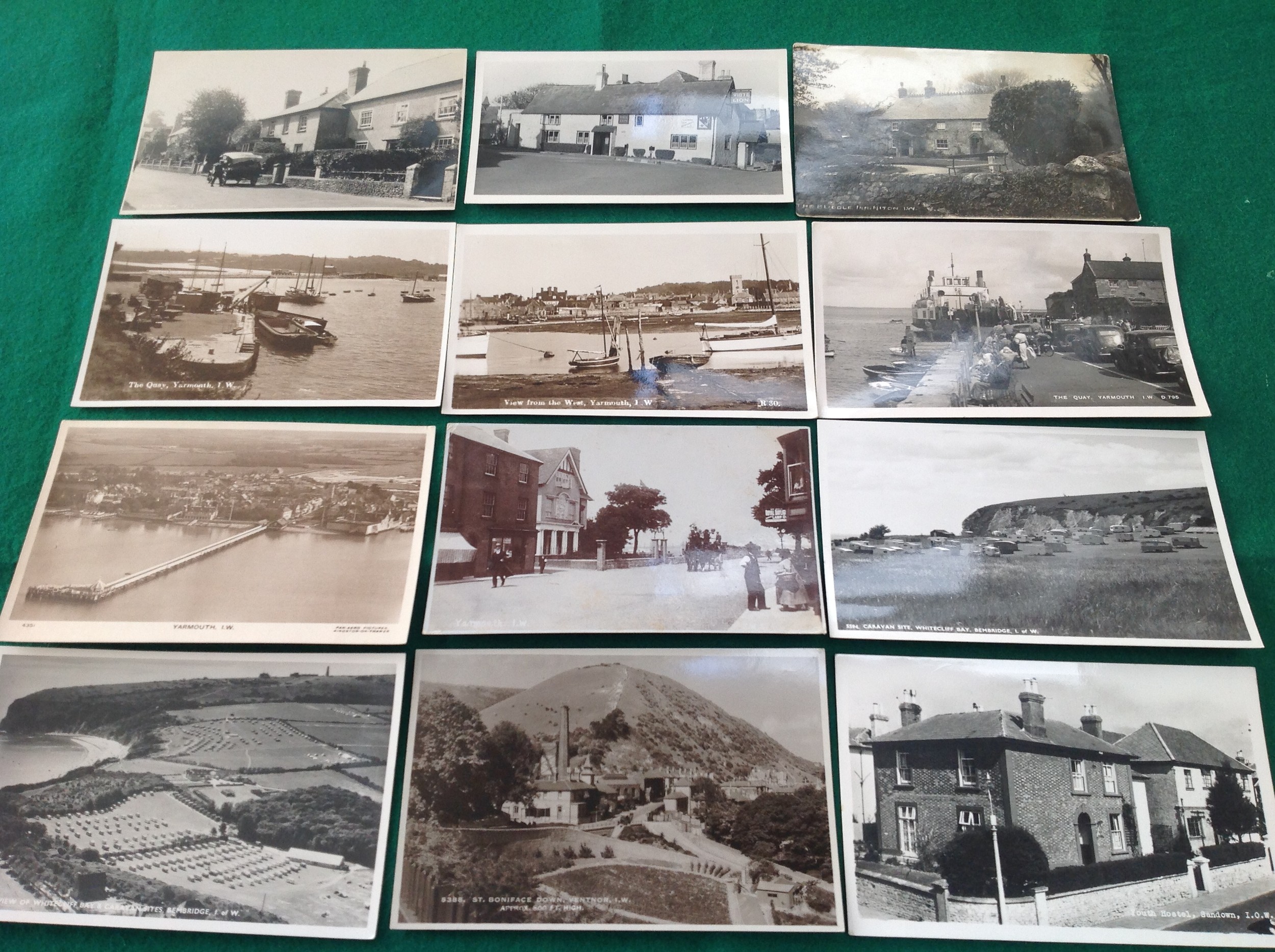 Some 41 standard-sized postcards of the Isle of Wight in mainly good or better condition, though