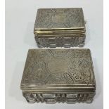 A Victorian silver-gilt and cut glass travelling inkwell and vesta by William Tween & Frederick