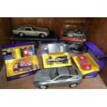 Three boxed Scalextric slot cars including Mini Cooper special edition, McLaren Mercedes limited