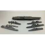 A 1/1250 scale waterline model of the American aircraft carrier Kitty Hawk by Argos (AS 075) as in