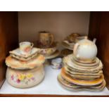 A collection of assorted Carlton Ware blush ivory wares comprising comports, bowls, plates, jugs,