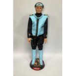 An original Gerry Anderson's 1:1 scale model figure of Captain Scarlet's Captain Blue by Iconic