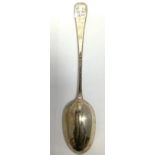 An Edwardian old English pattern silver basting spoon by the Goldsmiths & Silversmiths Co Ltd,