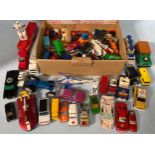 A good quantity of assorted loose die-cast model vehicles, in play worn condition, including