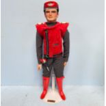 A Thunderbirds individually hand crafted model figure of Captain Scarlet with posable arms, by