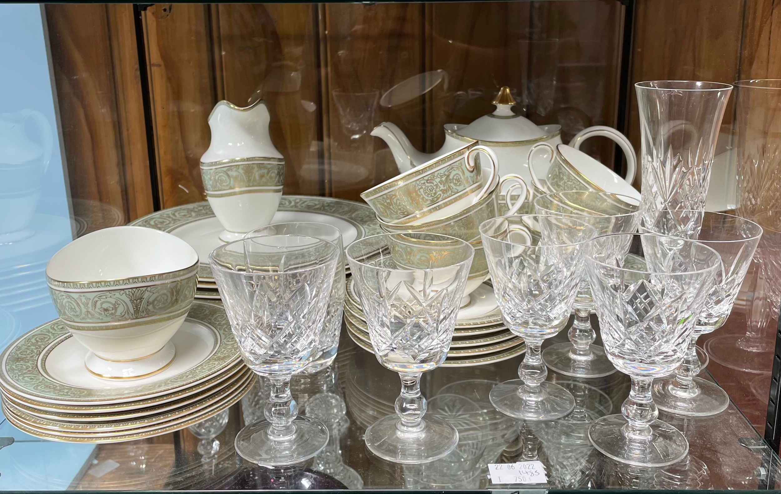 A Royal Doulton 'English Renaissance' tea and dinner service comprising six-each cups, saucers, side