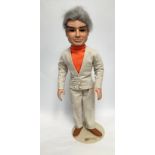 A Thunderbirds individually hand crafted model figure of Jeff Tracy with posable arms, by English