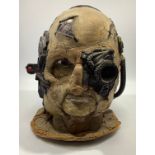 A Star Trek latex and sponge Borg mask purportedly worn by actors in The Experience which was a