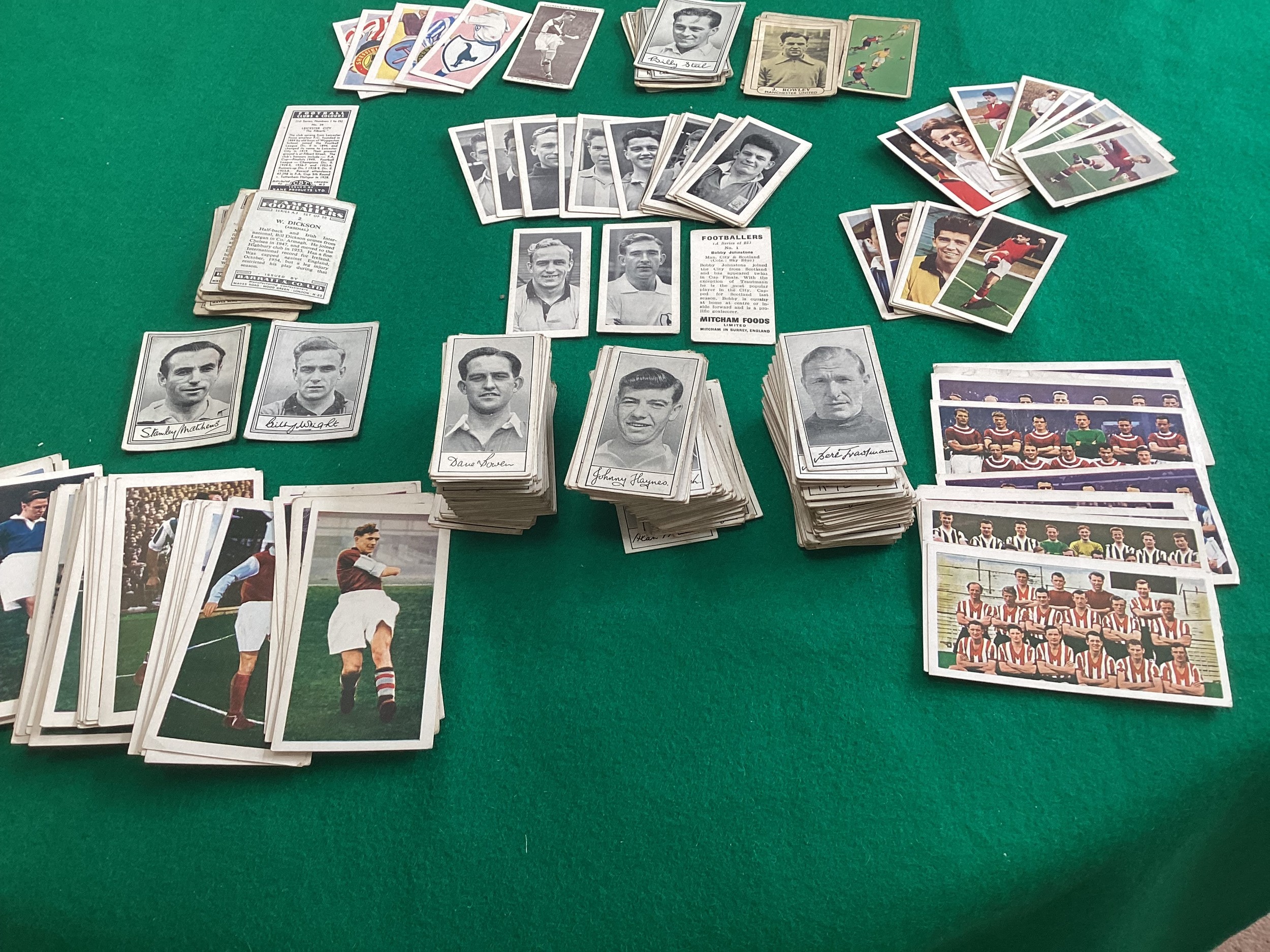 More than 250 collectable confectionary from the Barratt & Co Famous Footballers 1950s series plus