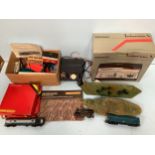 A good quantity of 00 gauge locos, carriages, track, accessories, Hornby Railways Zero 1 control