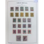 Stamps. GB Edw VII, 24 stamps comprising 1-1/2d x2, 2d x3, 3d x5, 4d x2, 5d x2, 6d x2, 9d x2, 10d