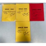 Nine Gerry Anderson Space 1999 series copy scripts, three signed by Pam Rose etc. together with a