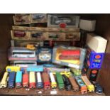 Approximately 40 boxed die-cast scale model buses by EFE, Corgi and more including three Corgi Van