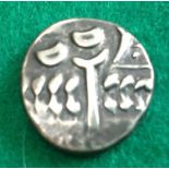 A Durotriges Cranbourne Chase-type silver stater with wreath motif, cloak and crescents and