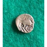 A lovely Iceni rose gold quarter stater dating 65-45BC. Irstead Smiler. Must grade around VF. Weighs