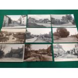 Approximately 59 old postcards of Wiltshire, generally in good or better condition, but some with