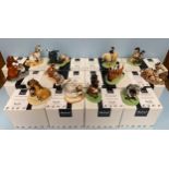A complete set of twelve boxed Royal Doulton ceramic model horses from the ‘Thelwell’ collection,