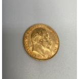 An Edward VII Gold Sovereign, 1910, Obv. Head right/ Rev. St George & Dragon after Pistrucci,