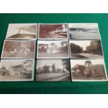 Some nine old postcards of Sheppey and 13 of Whitstable, Kent. The Whitstable cards include three