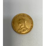 A Queen Victoria Gold Sovereign, 1891, Jubilee head Obv. / Rev. St George & Dragon after