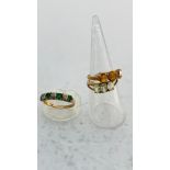 Three 9ct gold dress rings, set with various coloured stones, total weight 6.3 grams.