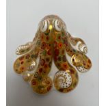 A Royal Crown Derby paperweight, ‘Octopus’, limited edition 114/2500, with factory marks to base and