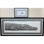 Gary Hodges (b.1954) ‘Nile Crocodile’ and ‘Tree Frog’, pencil signed, limited edition prints