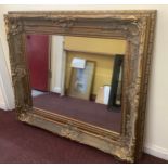 A large ornate Westminster Gold rectangular mirror, 140 x 115cm