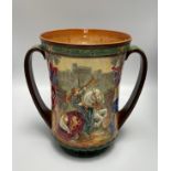 A Royal Doulton twin-handled vase to commemorate the Coronation of George VI & Elizabeth May 1937,