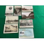 A shoebox containing around 290 foreign, but mostly European, postcards, including the following
