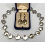 A late 19th / early 20th century rock crystal ‘Pools of Light’ necklace with 19 spherical beads