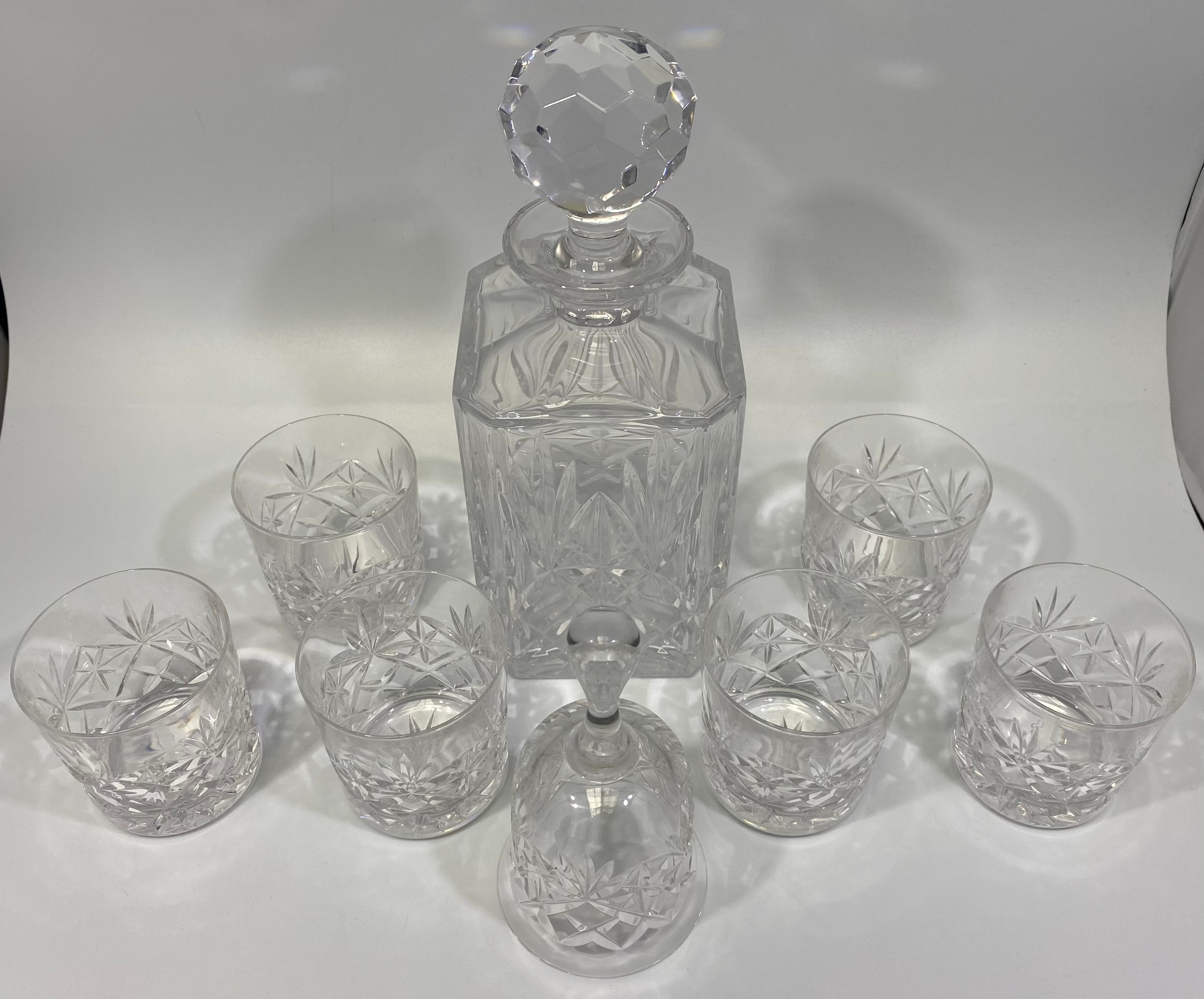 A set of 6 Webb Continental hand-cut lead crystal whisky tumblers, together with a Webb crystal - Image 3 of 3