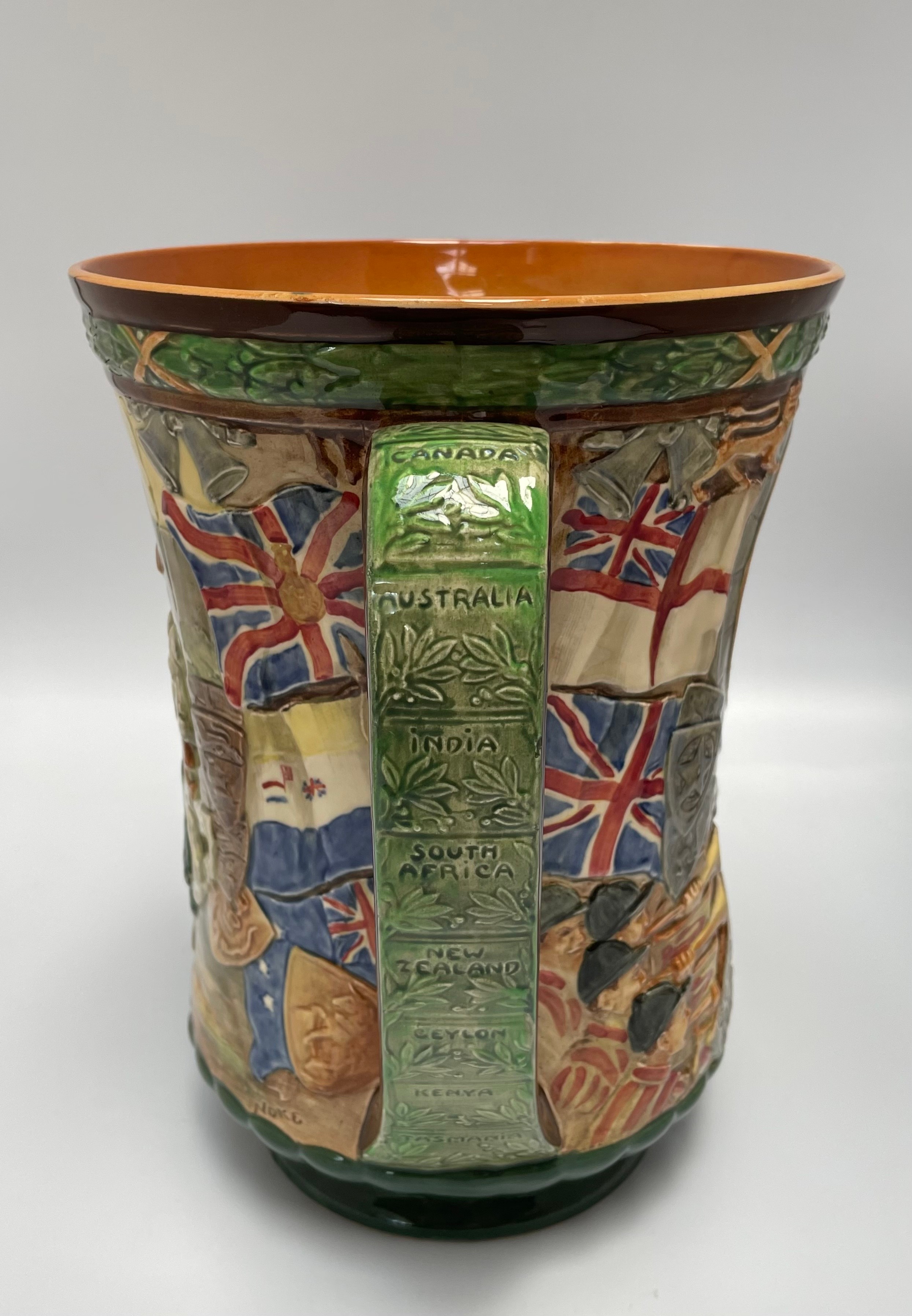 A Royal Doulton twin-handled vase to commemorate the Coronation of George VI & Elizabeth May 1937, - Image 2 of 6